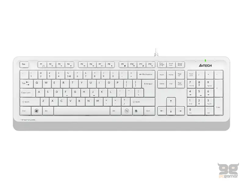 A4 TECH FK10 FSTYLER USB US bela tastatura 