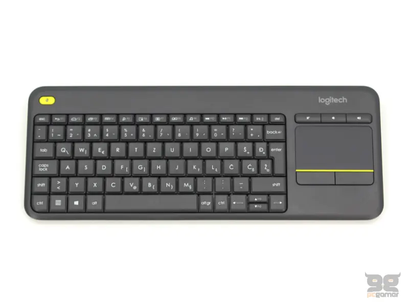 LOGITECH K400 Plus Wireless Touch YU crna tastatura 