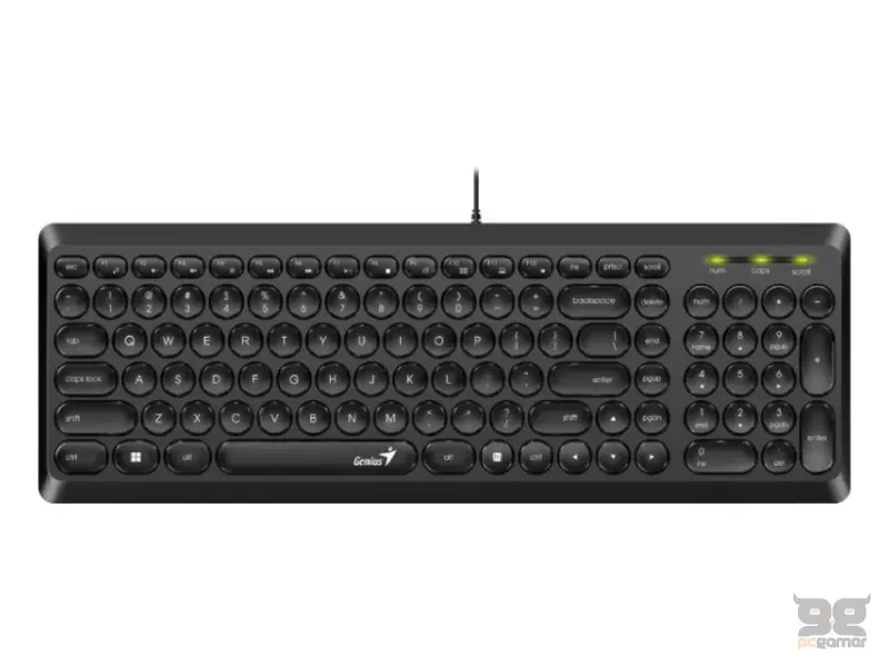 GENIUS Slimstar Q200 USB US crna tastatura 