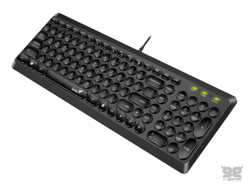 GENIUS Slimstar Q200 USB US crna tastatura 