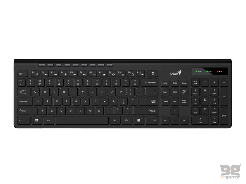 GENIUS SlimStar 7230 USB US wireless crna tastatura 