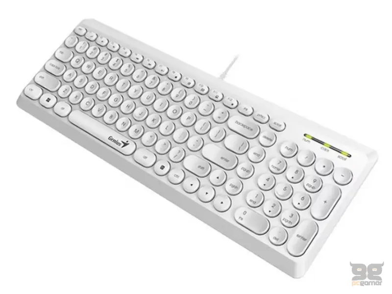 GENIUS Slimstar Q200 USB YU bela tastatura 