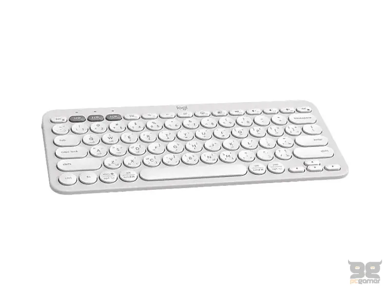 LOGITECH K380s Bluetooth Pebble Keys 2 US bela tastatura 