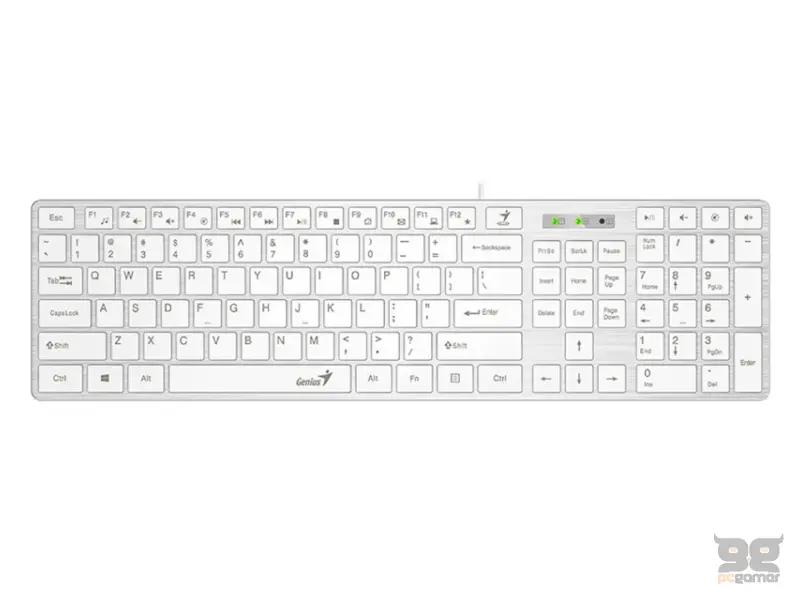 GENIUS SlimStar 126 USB US bela tastatura 
