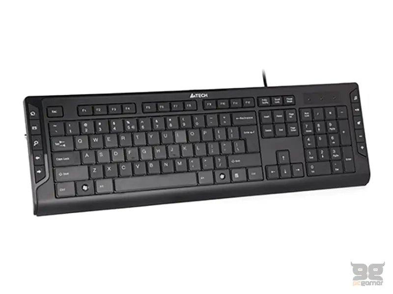 A4 TECH KD-600 X-SLIM USB US crna tastatura 