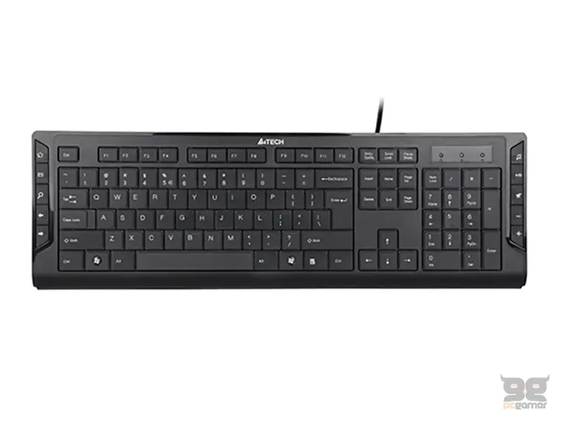 A4 TECH KD-600 X-SLIM USB US crna tastatura 