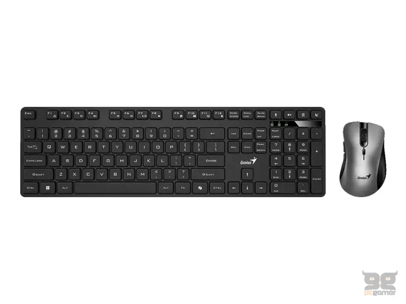 GENIUS KM-8216S Wireless USB US wireless crna tastatura i miš 
