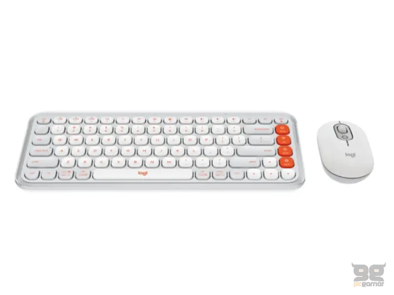 LOGITECH POP Icon Combo US tastatura bela 