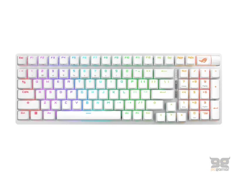 ASUS X901 ROG Strix Scope II 96 Wireless Gaming tastatura bela 