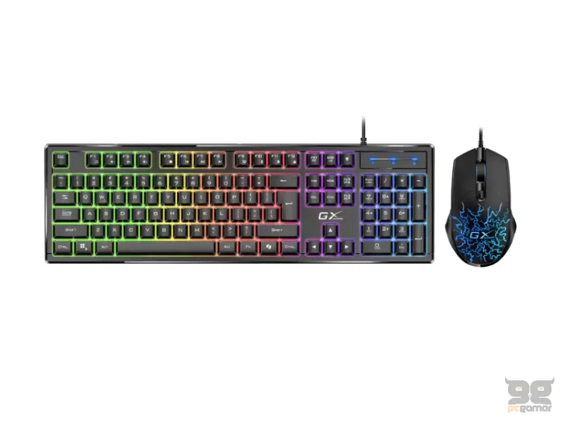 GENIUS Scorpion KM-GX3 Gaming RGB USB US crna tastatura +  miš 