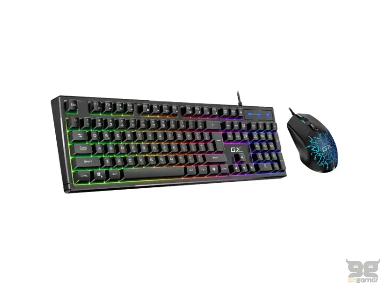 GENIUS Scorpion KM-GX3 Gaming RGB USB US crna tastatura +  miš 