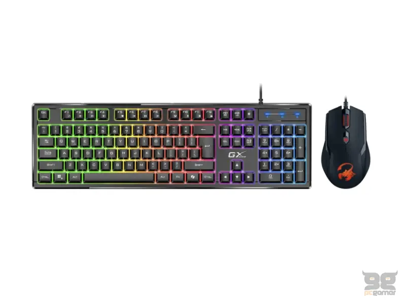GENIUS Scorpion KM-GX6 Gaming RGB USB US crna tastatura +  miš 