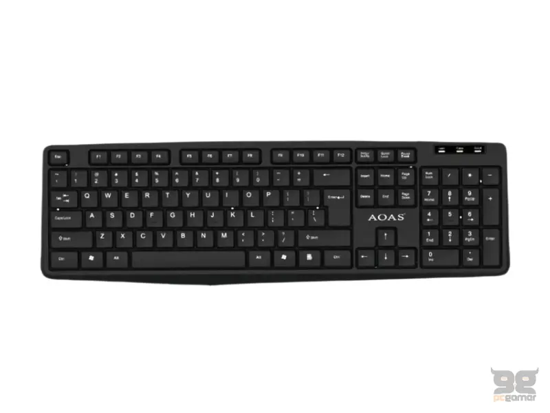 AOAS A-1015 USB crna tastatura 