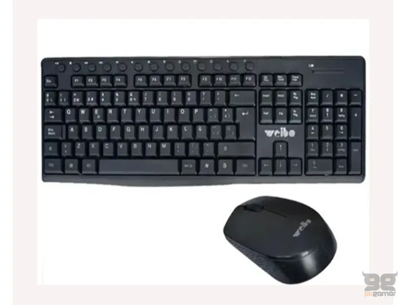 WEIBO WB-8012 Wireless USB crna tastatura 