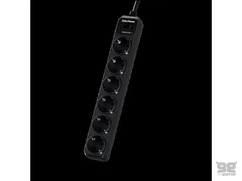 CyberPower produžni kabl sa prenaponskom zaštitom,B0620SC0,6xšuko/1,8m