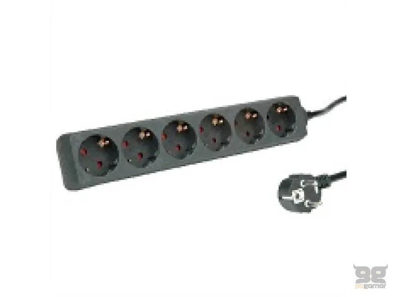 Produzni kabal sa 6 uticnica, 1.5m, max. cap. 3600W