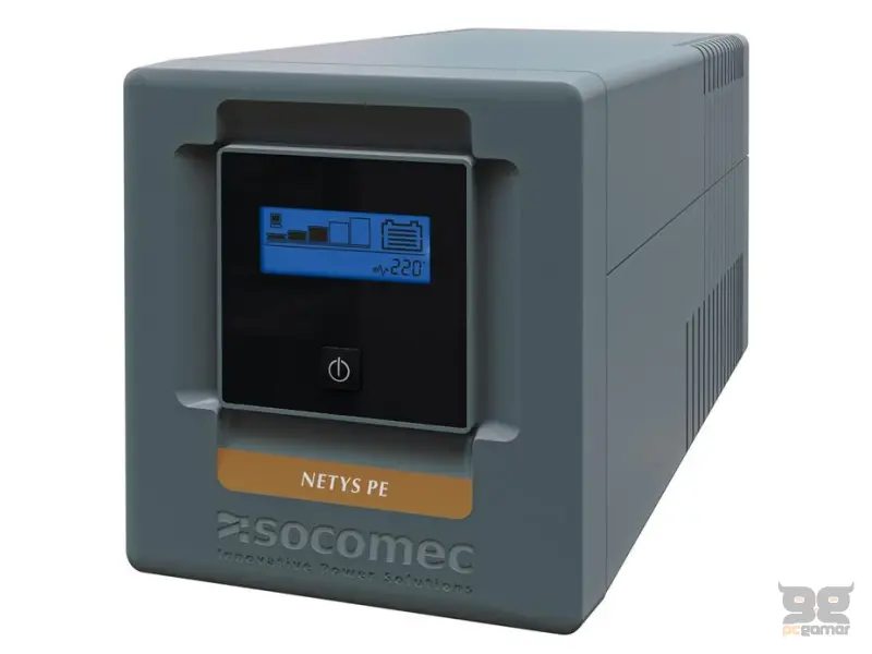 Socomec UPS NeTYS PE 1000VA/600W 230V 50/60Hz, AVR, RJ45, USB, LCD, Line interactive, Step wave