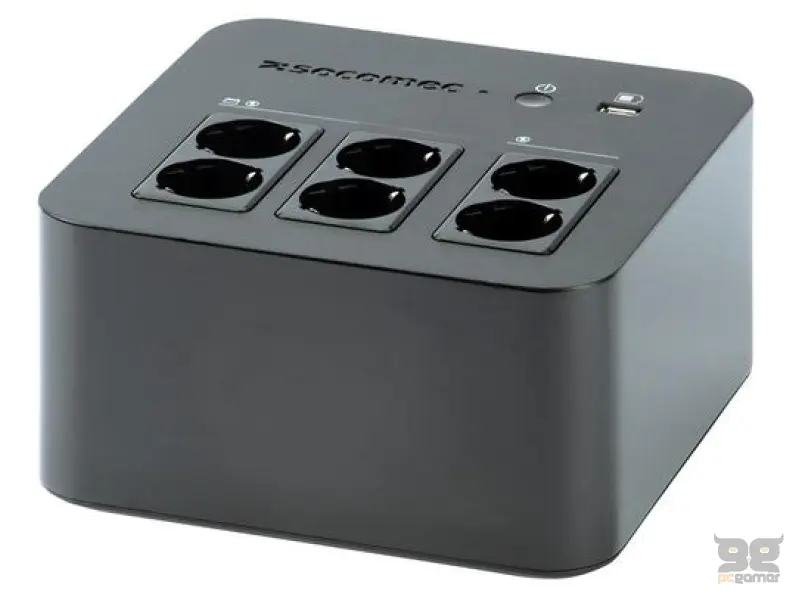 Socomec UPS NeTYS PL 600VA/360W 230V 50/60Hz, 4+2 SCHUKO (ŠUKO), USB, Offline