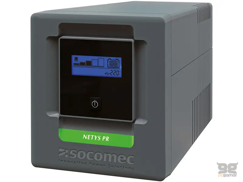 Socomec UPS NeTYS PR-MT 1000VA/700W 230V 50/60Hz, AVR, RJ45, USB, LCD, Line interactive, Sinewave