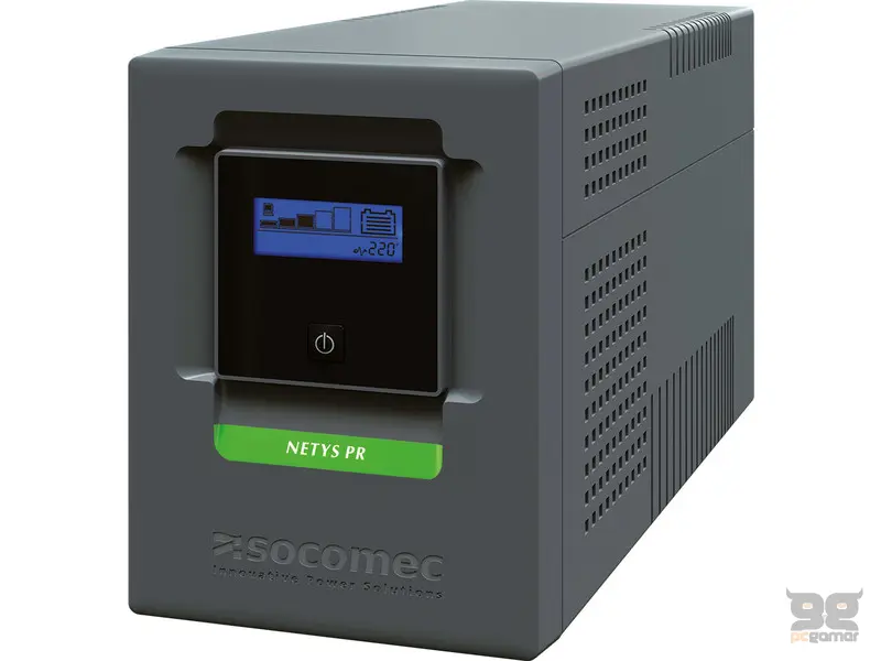 Socomec UPS NeTYS PR-MT 1500VA/1050W 230V 50/60Hz, AVR, RJ45, USB, LCD, Line interactive, Sinewave