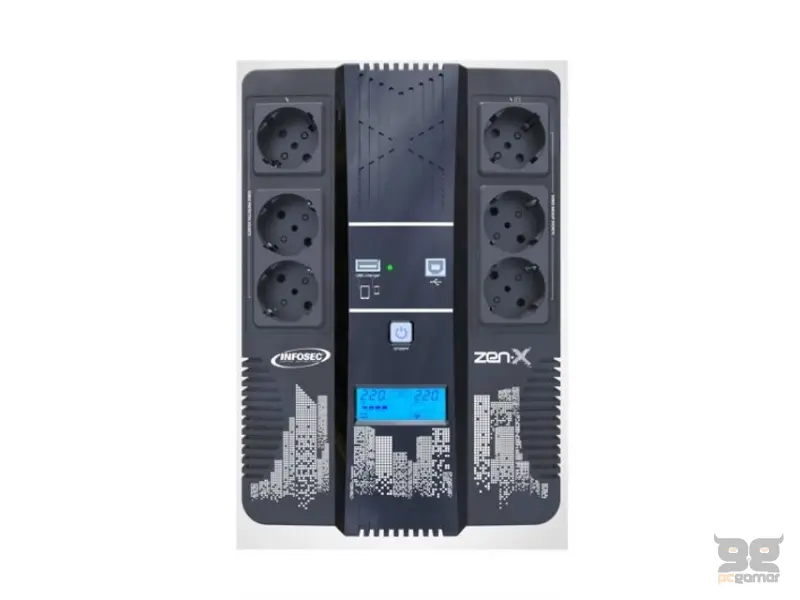 INFOSEC COMMUNICATION Zen-X 800 FR/SCHUKO UPS 