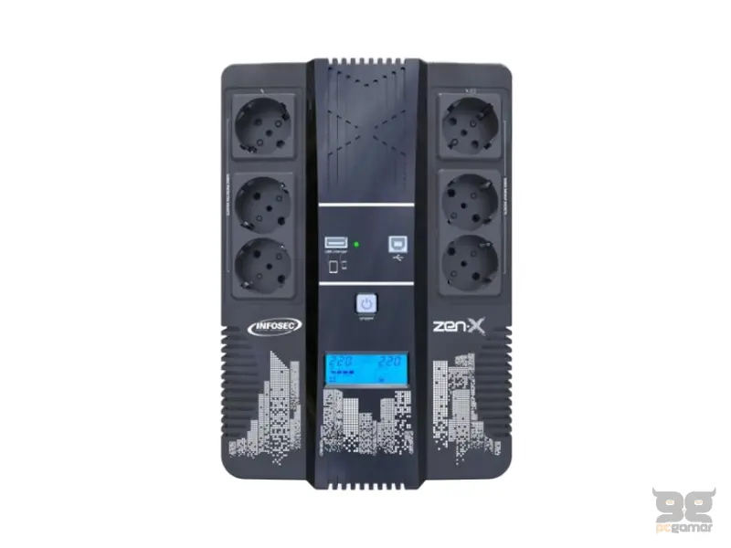 INFOSEC COMMUNICATION Zen-X 600 FR/SCHUKO UPS 