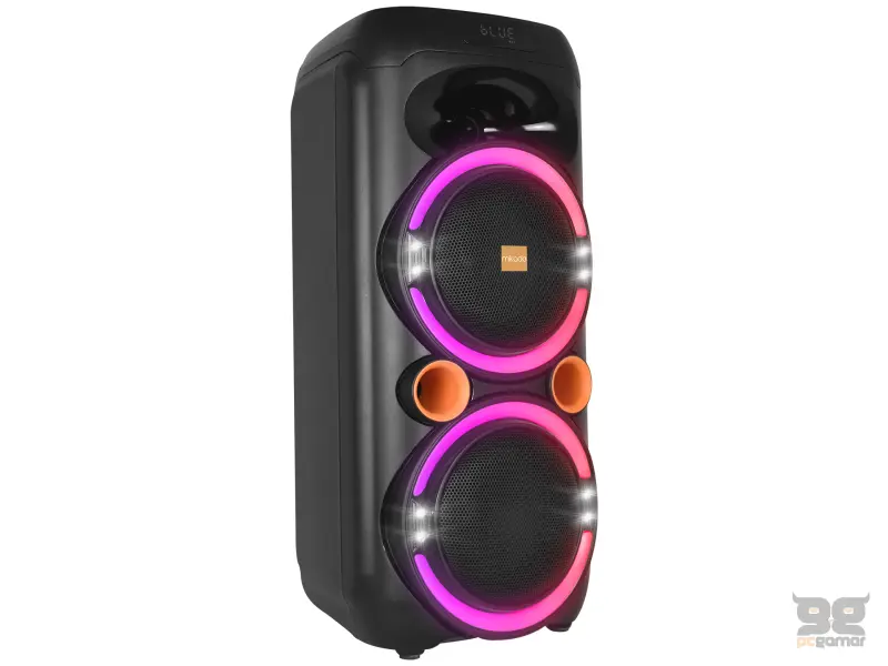 Mikado Zvucnik MD-79KP 30W RGB Black 1 UHF UV Microphone USB / BT / TF / TWS / AUX 2 Mic Input USB Type-C