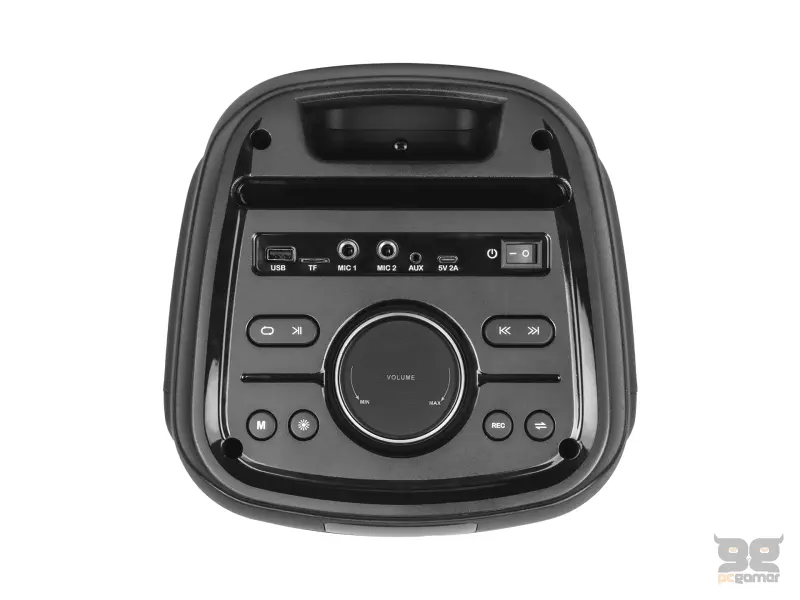 Mikado Zvucnik MD-79KP 30W RGB Black 1 UHF UV Microphone USB / BT / TF / TWS / AUX 2 Mic Input USB Type-C