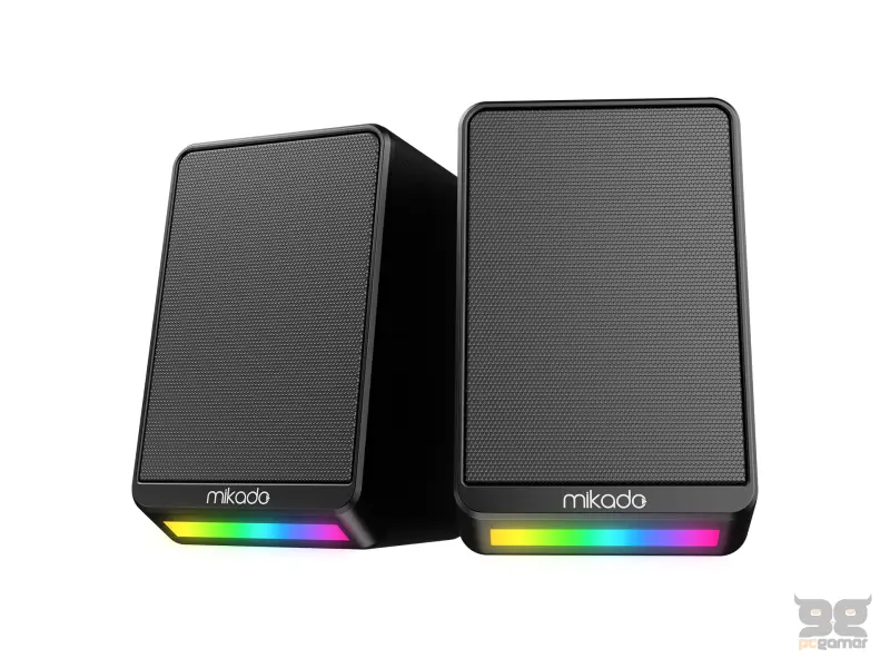 Mikado Zvucnici MD-178 2.0 2x3W RGB, USB 5V + 3.5mm
