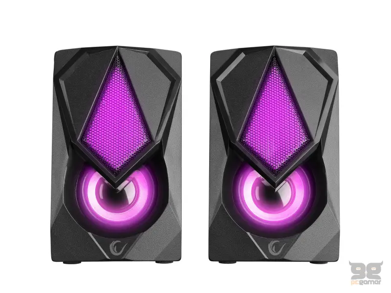 Rampage Zvucnici RMS-G19 2.0 5W LED Illuminated Black