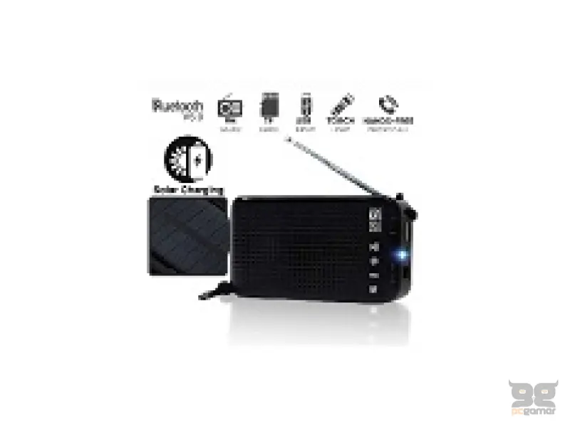 2GO-RDO 20, Bluetooth zvucnik, Ugradjeno solarno punjenje