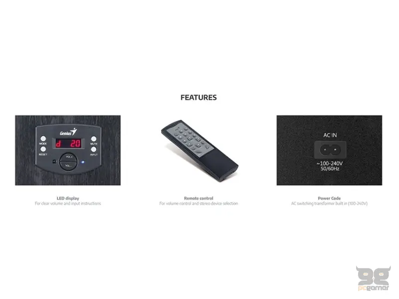 GENIUS SW-HF5.1 4500 v2 crni zvučnici 