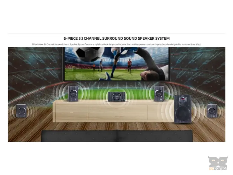 GENIUS SW-HF5.1 4500 v2 crni zvučnici 