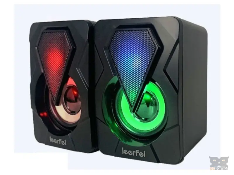 LEERFEI YST-1046 USB RGB zvučnici crni 