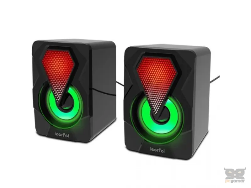 LEERFEI YST-1046 USB RGB zvučnici crni 