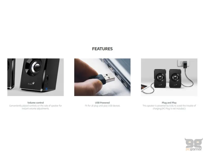 GENIUS SP-U125 USB crni zvučnici 