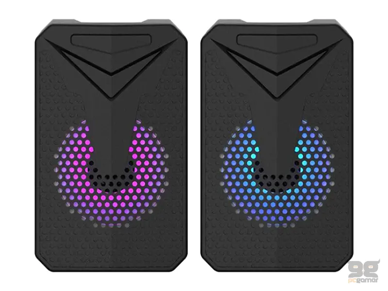 AOAS E-005 USB RGB zvučnici crni 