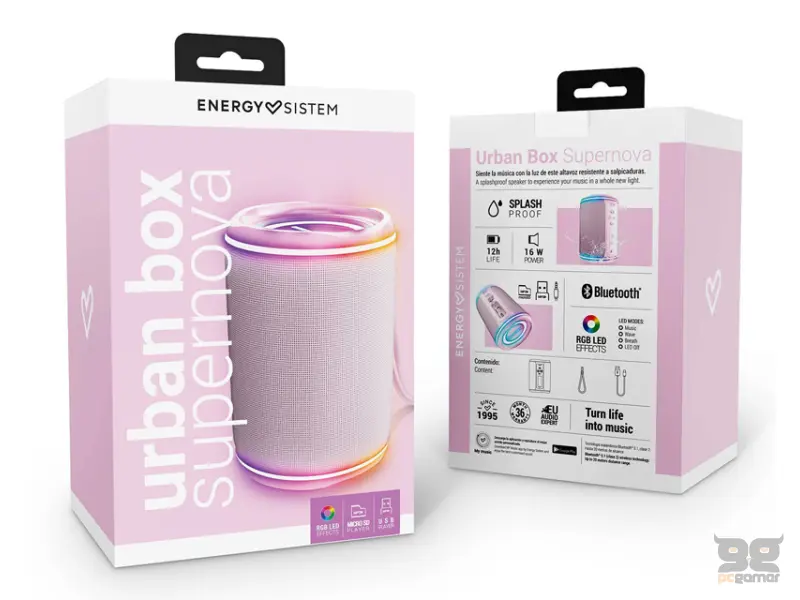 ENERGY SISTEM Urban Box Pink Supernova portable zvučnik roze 