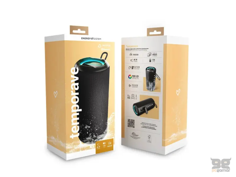 ENERGY SISTEM Space TempoRave zvučnik crni (M45783) 