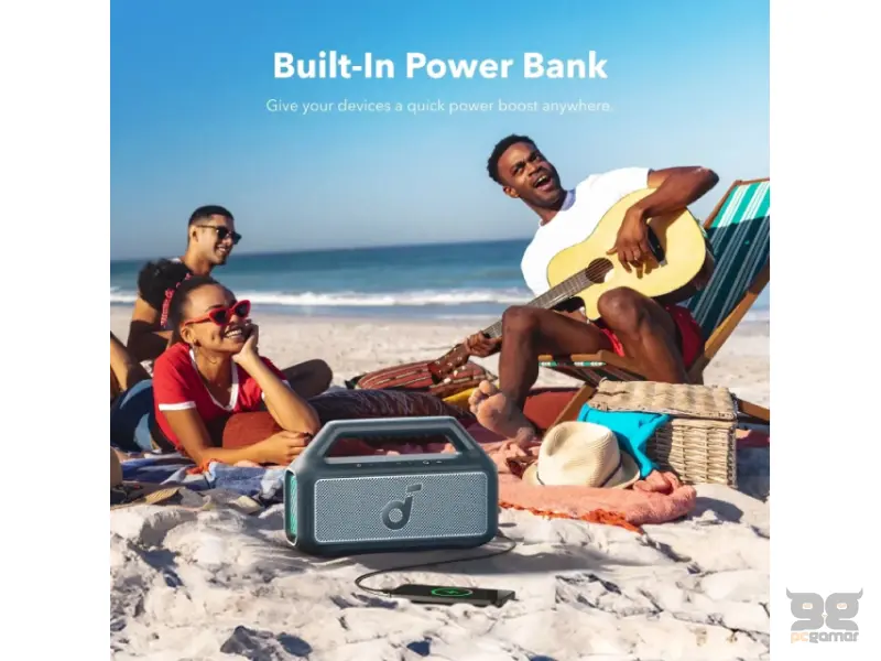 ANKER Soundcore Boom 2 80W 2.1 prenosivi bluetooth IPX7 zvučnik plavi 