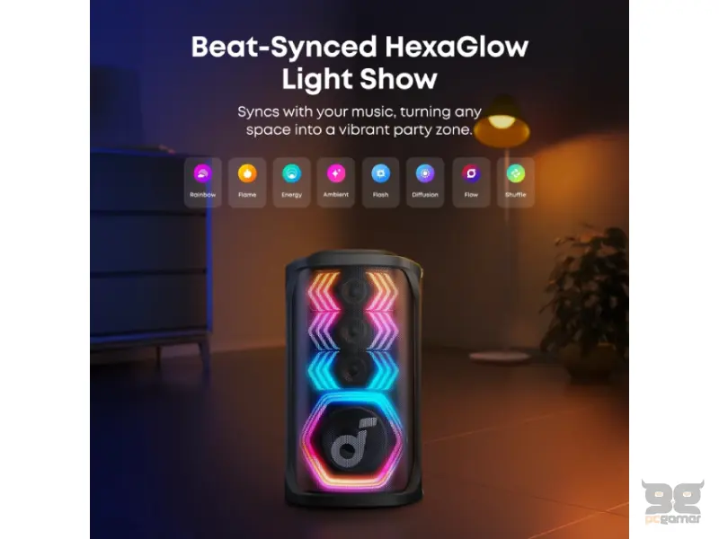 ANKER Soundcore Rave 3S 200W prenosivi bluetooth IPX4 zvučnik crni 