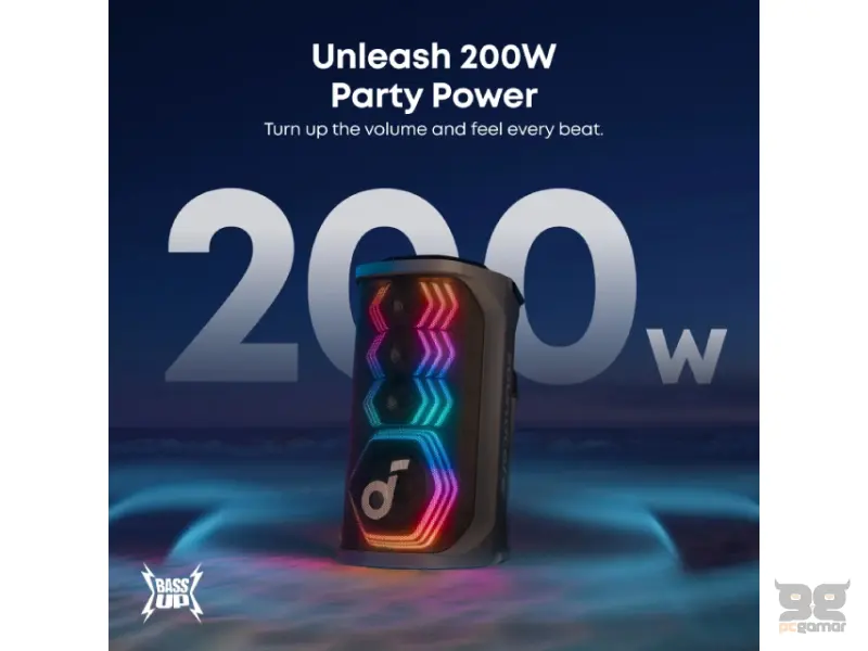 ANKER Soundcore Rave 3S 200W prenosivi bluetooth IPX4 zvučnik crni 