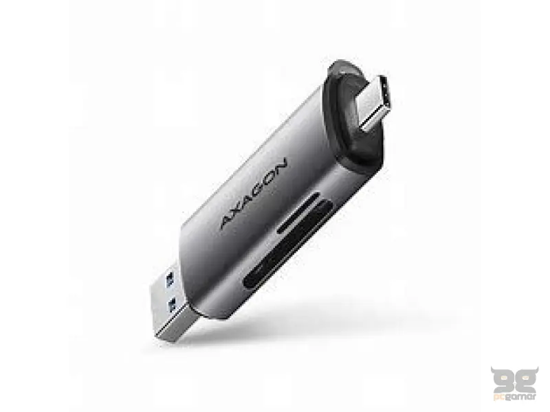 AXAGON CRE-SAC External USB 3.2 Gen1 Type-C+Type-A 2-slot SD/microSD