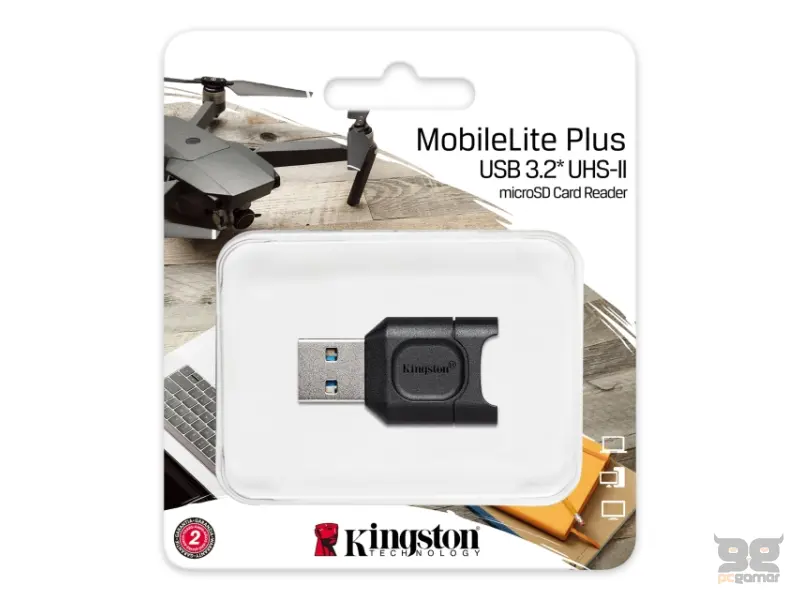 KINGSTON Čitač kartica MLPM MobileLite Plus USB3.2 Gen1 microSDHC/SDXC UHS-II 