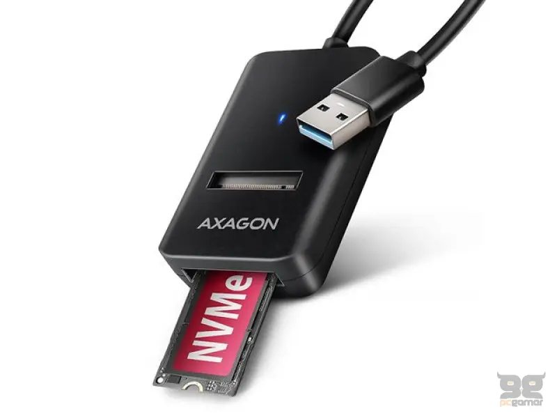 HDD DOD Ladica SATA & NVMe -> USB-A 3.2 Gen2, ADM2-AM, AXA