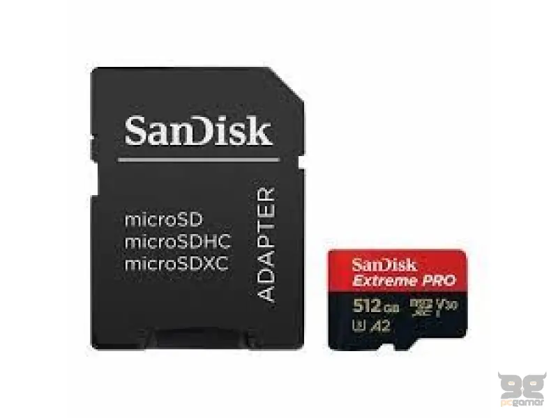 MEM SD MICRO 512GB Sandisk Extreme Pro A1, V30, U3 + A