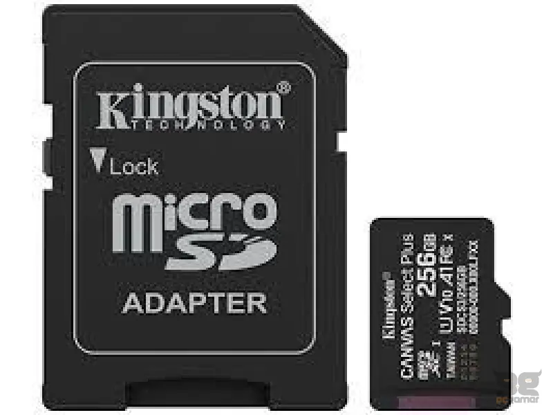 MEM SD MICRO 256GB Kingston Canvas Select Plus + Adapter SDCS3/256GB