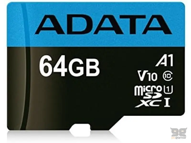 ADATA Premier Micro SD kartica 64GB + adapter UHS-I Class 10 AUSDX64GUICL10A1-RA1