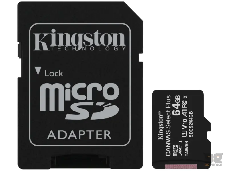 Kingston 64gb MicroSDCS2 100R
