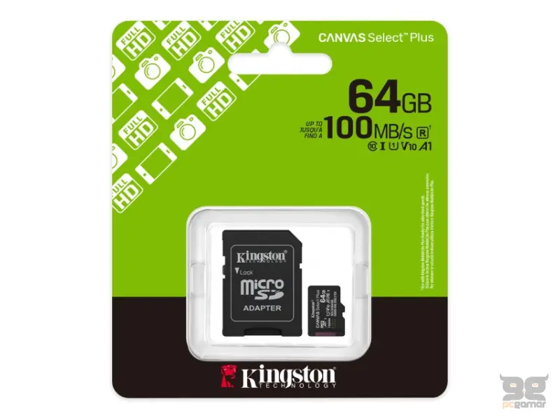Memorijska kartica U1 V10 SDXC 64GB Canvas Select Plus G3 150R SDCS3/64GB + adap